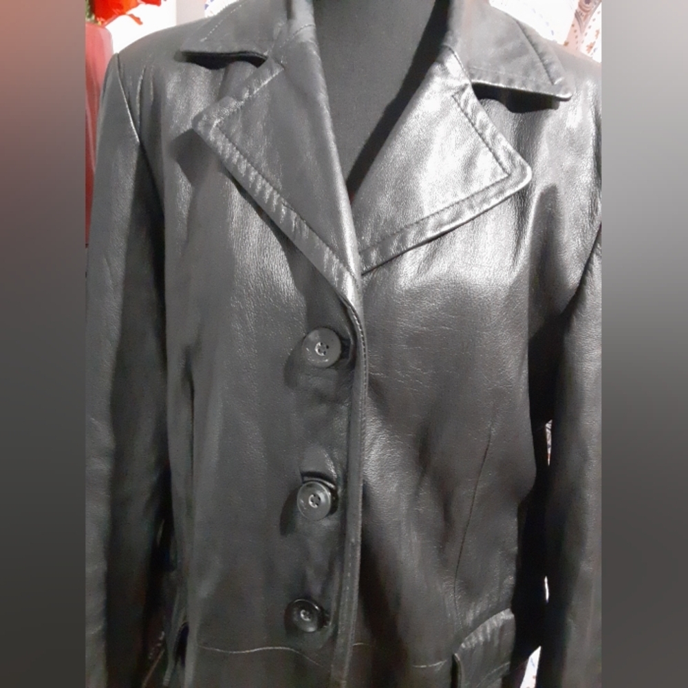 Jacqueline Ferrar Black Leather Jacket
